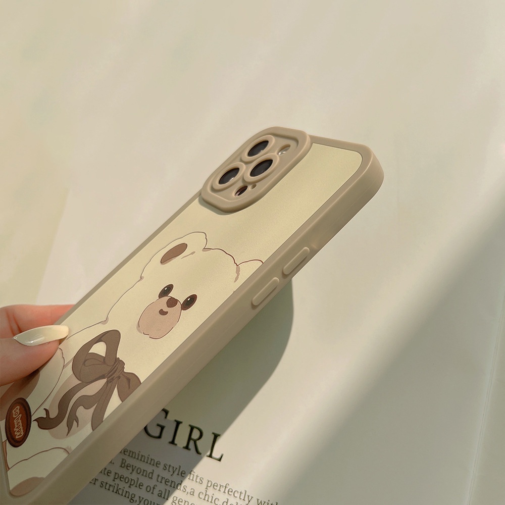 Ốp lưng iphone cạnh vuông Gấu Teddy So Happy 6s/6plus/6splus/7plus/8plus/x/xs/xs max/11/11promax/12pro/12promax