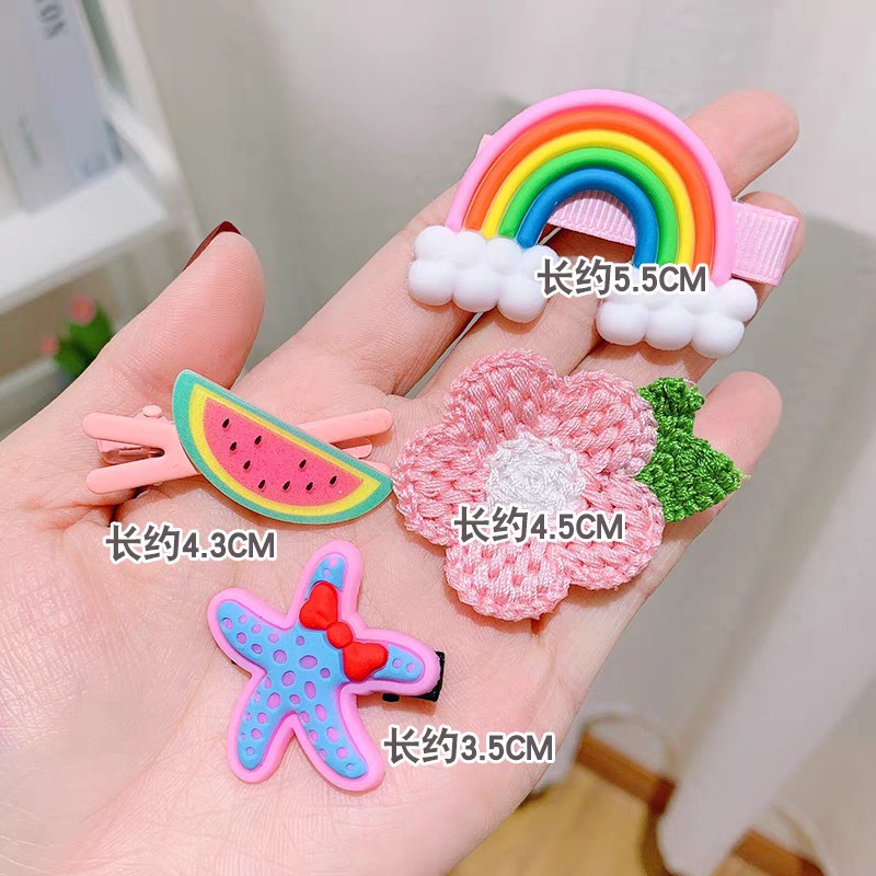 Sét Kẹp Tóc 14 Món Nhiều Hình Kute Cho Bé Gái