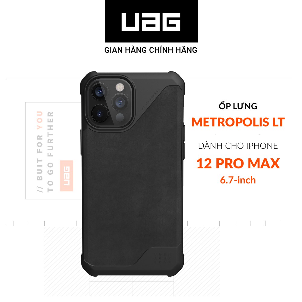 [Mã ELMALL300 giảm 7% đơn 500K] Ốp lưng UAG Metropolis LT cho iPhone 12 Pro Max [6.7 inch]
