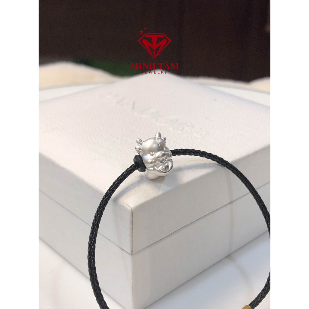 Charm con giáp Trâu Tân Sửu bạc 999 nhập khẩu cao cấp-Minh Tâm Jewelry