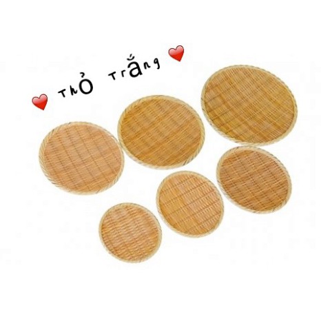 Dĩa Nhựa Giả Mây Mẹt Tre Tròn Vuông Nhiều Size Đa Dạng Dùng Để Đựng Bún Đậu Mắm Tôm, Đồ Chiên