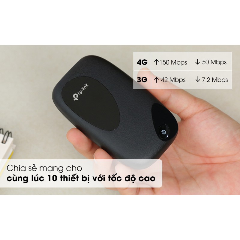 [Mã 55ELSALE1 giảm 7% đơn 300K] Bộ Phát Wifi 4G Tp-Link M7000 M7200 - Tốc Độ Cao 150Mbps - Đèn Hiển Thị Thông Minh