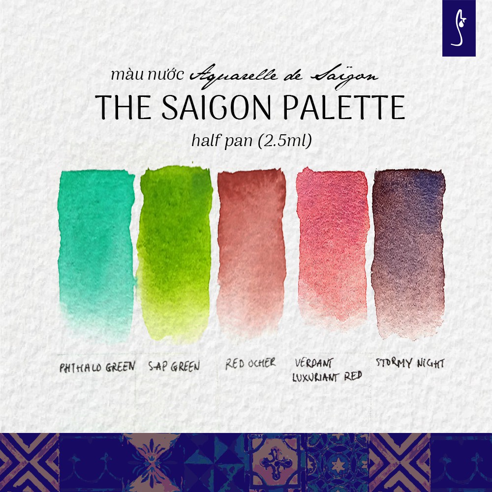 Màu nước Aquarelle de Saigon - Màu lẻ 2
