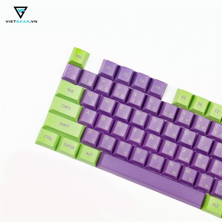 [Mã SKAMSALE03 giảm 10% đơn 200k] Bộ nút nhựa Cherry Eva nhựa thick PBT in dyesub 128 nút