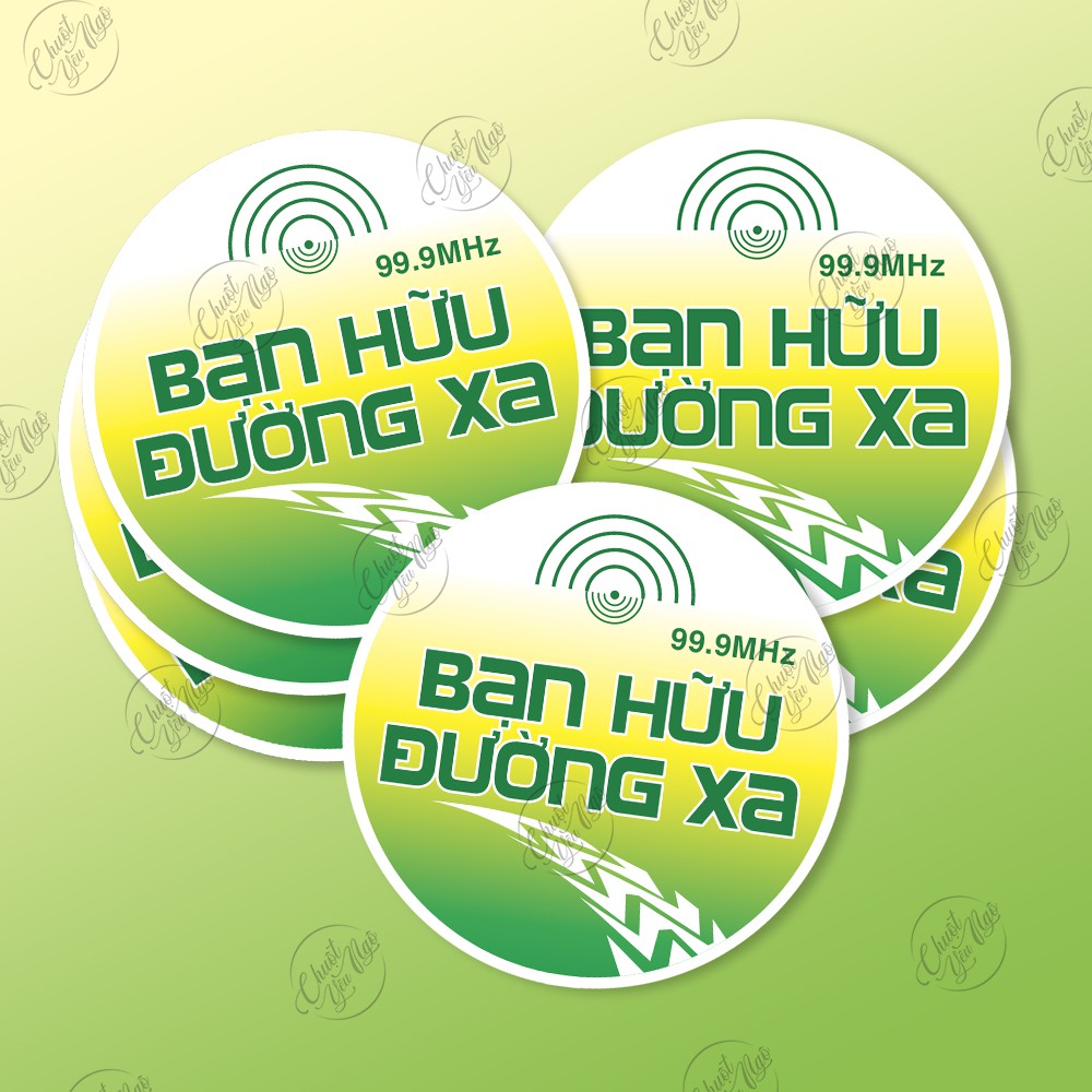 Combo 20 logo sticker đường kính 6cm Bạn Hữu Đường Xa dán ô tô | BigBuy360 - bigbuy360.vn