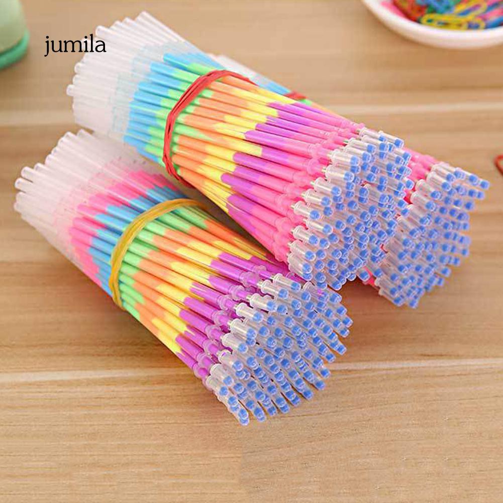 Set 20 ruột bút bi ngòi 0.5mm màu sắc cầu vồng sáng tạo