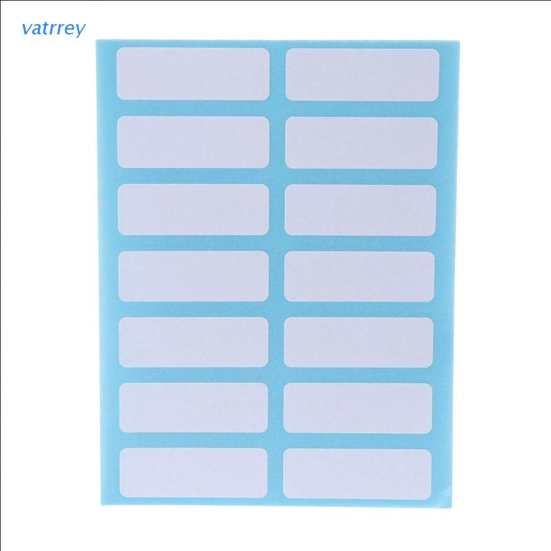 Set 12 tờ giấy nhãn dán ghi chú màu trắng trơn đa năng tiện lợi