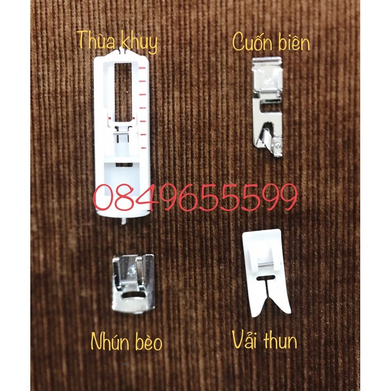 Bộ 4 chân vịt cơ bản cho máy khâu gia đình hiện đại