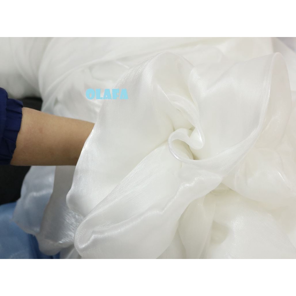 Vải voan tơ sống organza óng ánh nhiều màu khổ 150cm