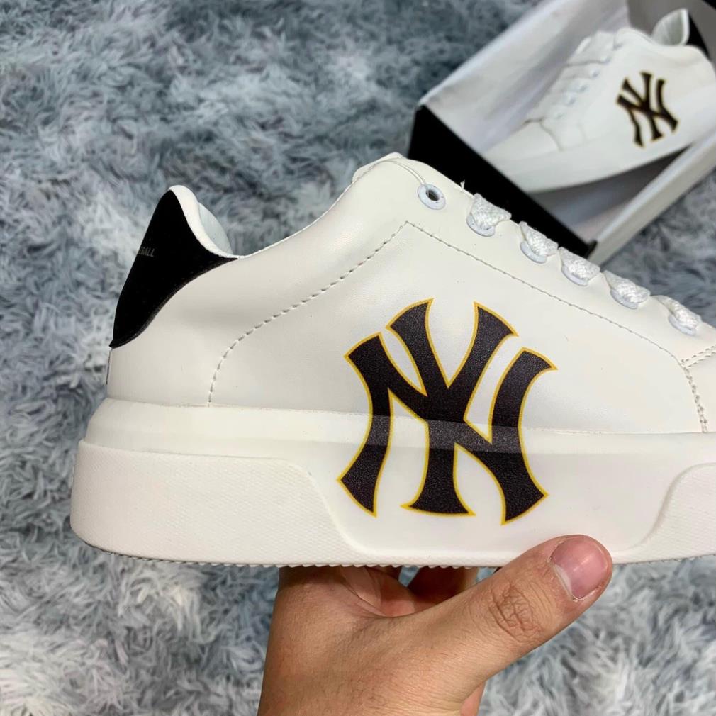 Giày thể thao Mc queen trắng chữ LA, NY, Giày MLB Nam Nữ Mẫu Mới Nhất 2022