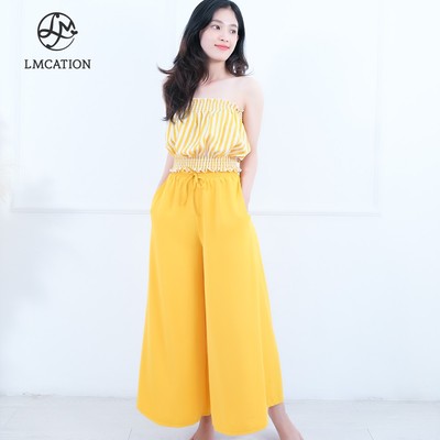 (Tặng kèm quà) Quần váy dài LMcation Mila - Vàng