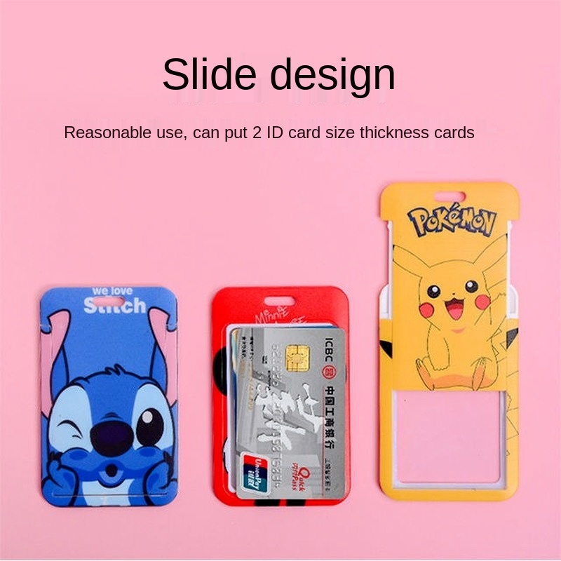 Dây đeo thẻ xe buýt họa tiết hoạt hình xinh xắn