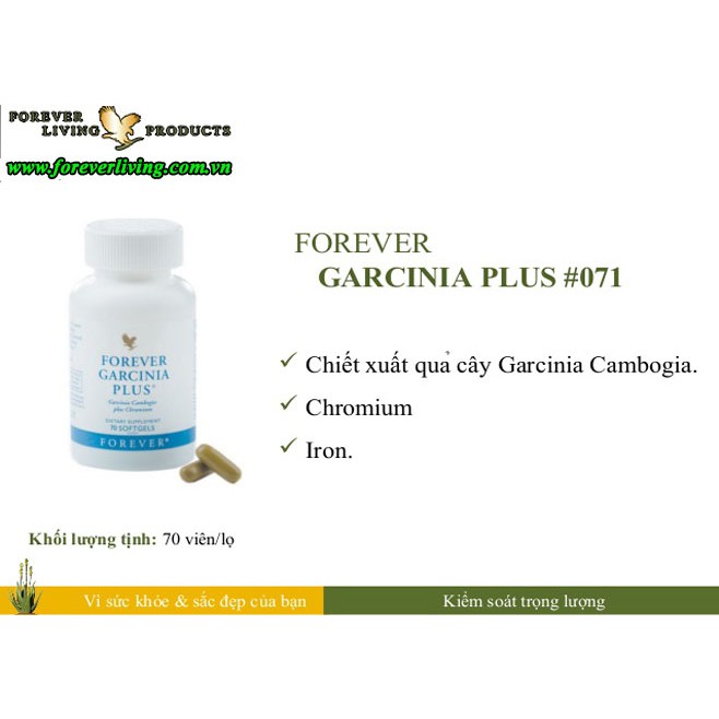 VIÊN GIẢM CÂN Forever Garcinia Plus #071flp. 70 viên/lọ.