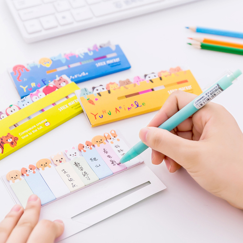 Tập note stick marker dễ thương 8 pack - Giá rẻ nhất