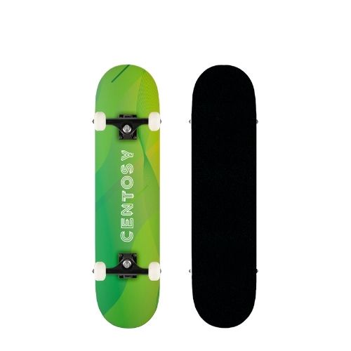 Ván Trượt Cougar-Centosy Skateboard A3 Green Cao Cấp, Gỗ Ép 7 Lớp Tải Trọng Dành Cho Người Dưới 80 Kg