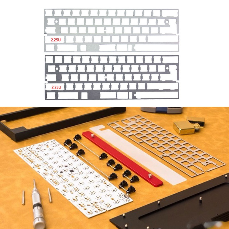 Đĩa Hợp Kim Nhôm 2.25U 60% DZ60 Cho Bàn Phím Cơ DIY GH60