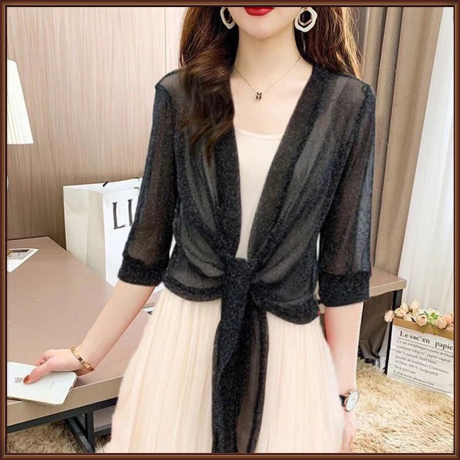 Áo Khoác Lưới Chống Nắng Màu Sắc Đơn Giản Dành Cho Nữ