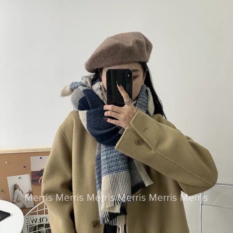 [Hàng có sẵn] KL2 - Khăn len mềm quàng cổ nam nữ phong cách Hàn