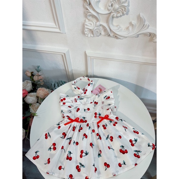 Váy bé gái quả cherry  quả chery🍒🍒🍒