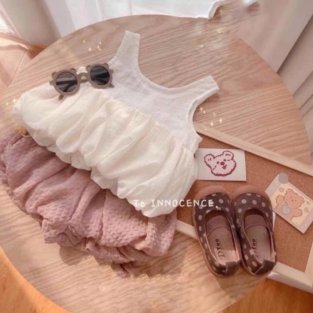 Áo thun bé gái, đồ bộ cho bé, chất đũi mềm, thoáng mát - mặc cực thích. HỒNG VY BABY [ba lỗ đũi]