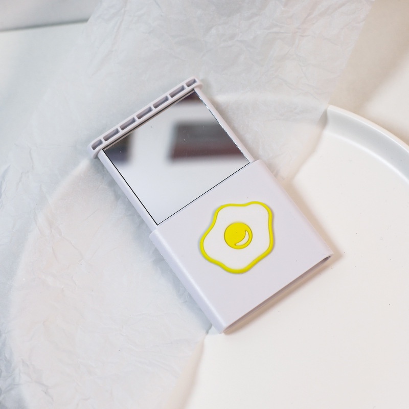 Gương cầm tay bỏ túi kiêm giá đỡ điện thoại tiện lợi