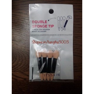 Cọ Mút Đánh Phấn Mắt 2 Đầu It's Skin Double Sponge Tip