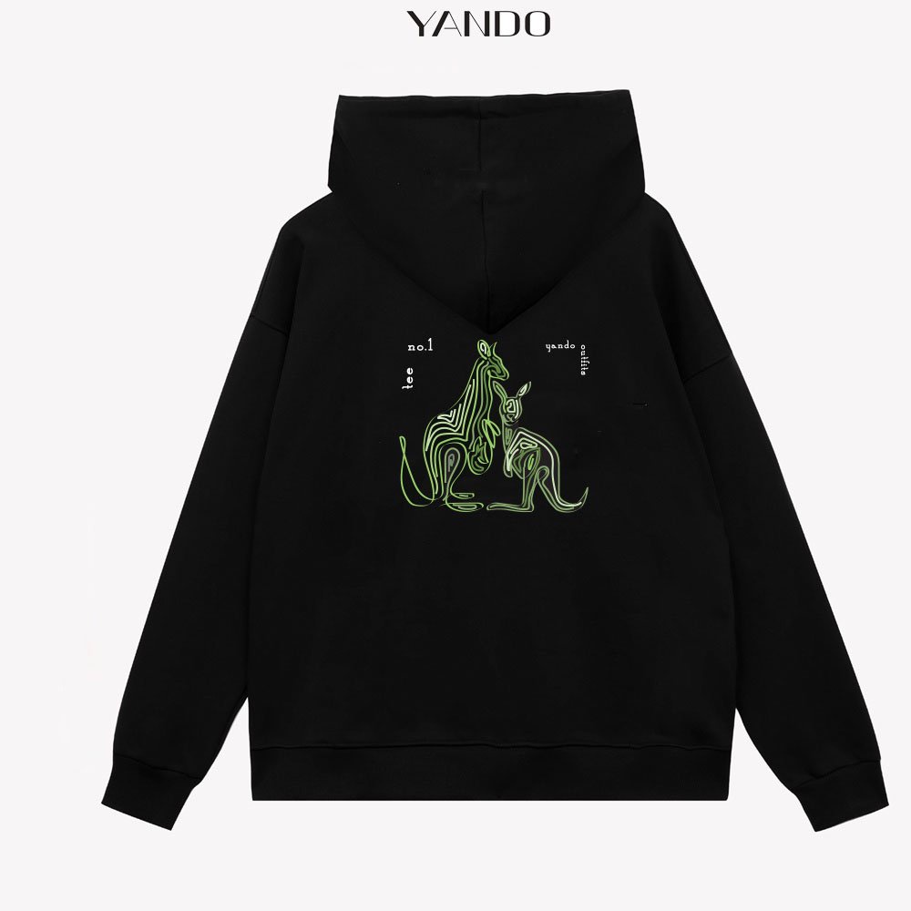 Áo Hoodie Form Rộng YANDO OUTFITS Kangaroo AH201 350GSM