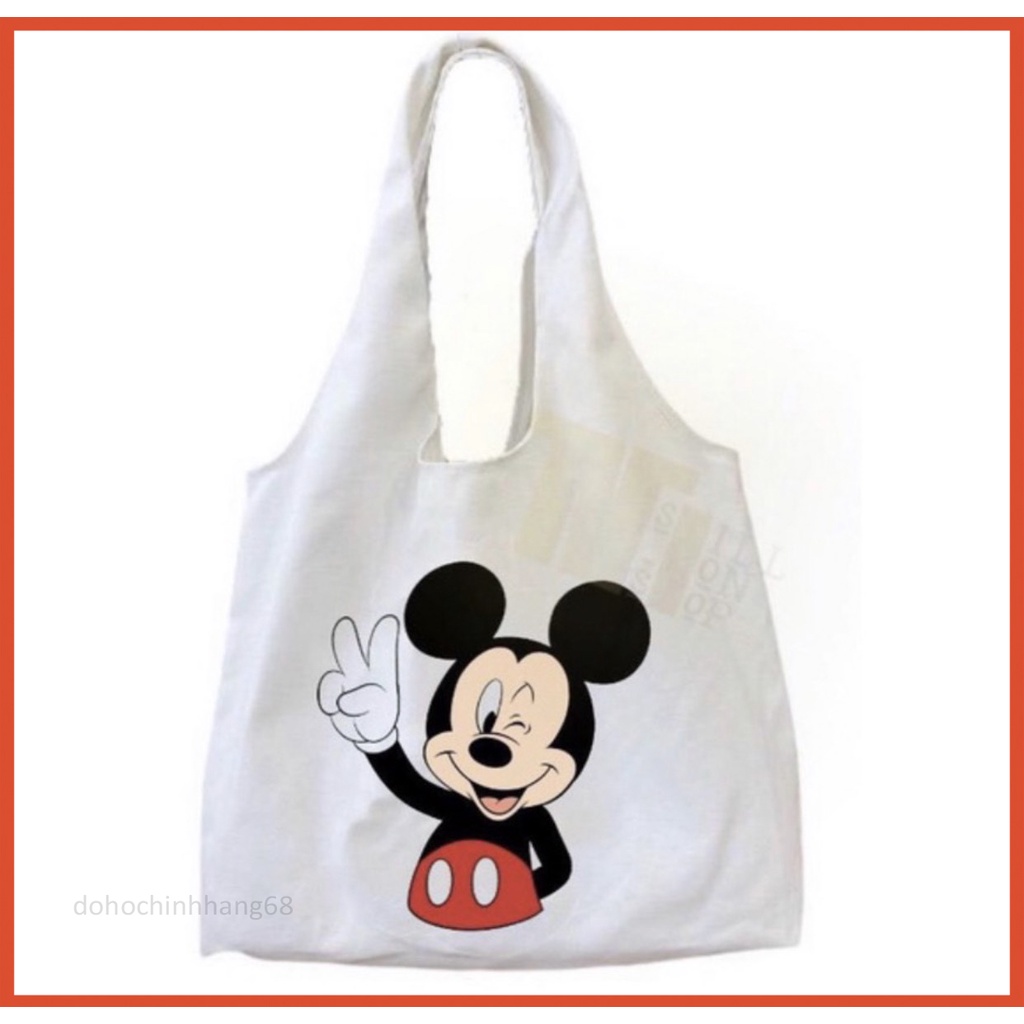 Túi tote đeo chéo chất vải canvas đi học đi làm đi chơi phong cách trẻ trung, cá tính nhiều họa tiết bảo hành 1 năm