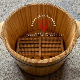 Chậu ngâm chân ⚡ HÀNG LOẠI 1 ⚡ bồn ngâm chân gỗ thông Mỹ có hạt matsage chân và bàn lăn chân,chậu ngâm chân giữ nhiệt