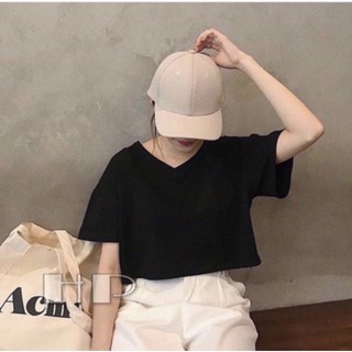 Áo croptop cổ tim