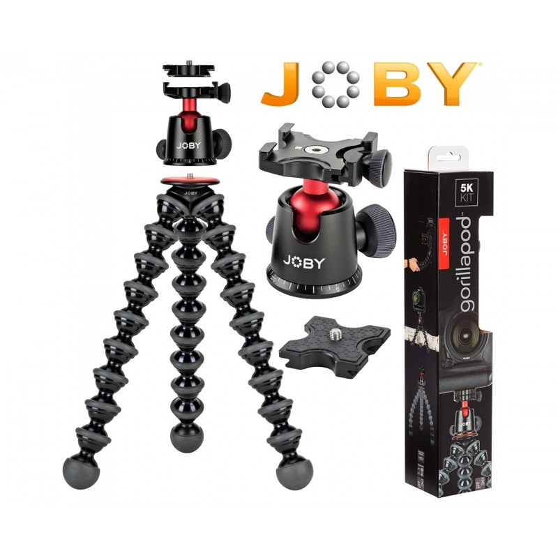 CHÂN XOẮN JOBY GORILLAPOD 5K + ĐẦU BALL (Chính hãng Hoằng Quân phân phối)