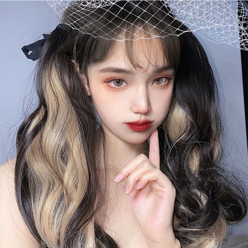 Tóc giả đuôi ngựa MISS FANCY tóc giả thẳng buộc Tóc giả đuôi ngựa xoăn Tóc giả kẹp đuôi ngựa Tóc giả nhiều màu 50cm Nhuộm màu sắc bắt sáng không đường may