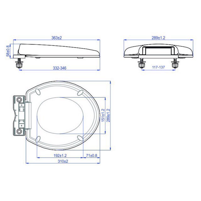 Nắp bàn cầu rơi êm  trẻ em HA34, siêu bền, nhựa ABS, hàng Việt Nam