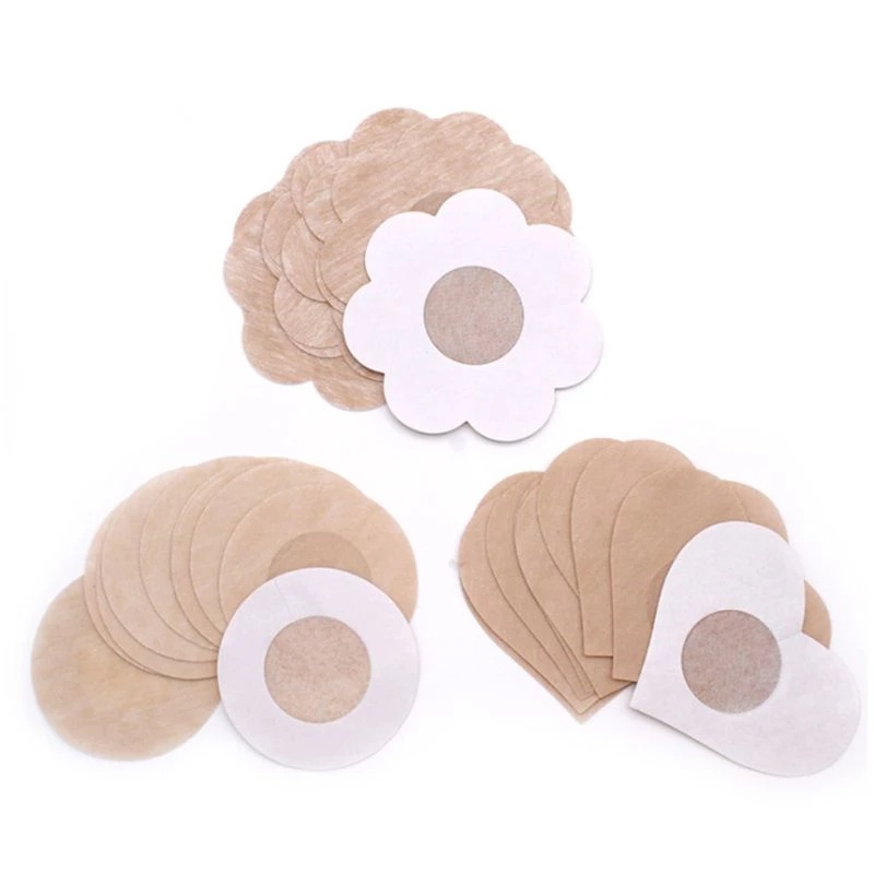 Set 5 cặp miếng dán ngực vải không dệt dùng một lần tiện lợi cho nữ