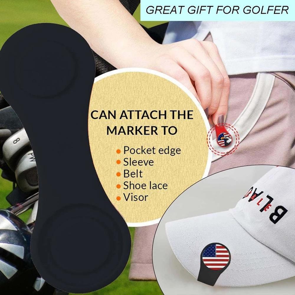 Kẹp Đánh Dấu Bóng Golf Bằng Silicone Tiện Dụng Cho Nam Và Nữ
