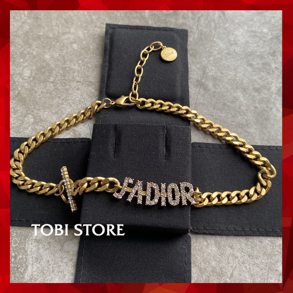 Dây chuyền titan mạ vàng thương hiệu Ja Di.or mạ vàng cao cấp chốt khóa chặn cá tính VCH2