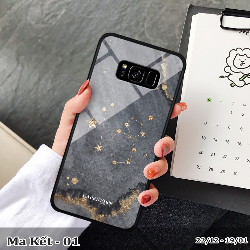 Ốp lưng kính 3D Samsung Galaxy S8/ S8 Plus- cung hoàng đạo