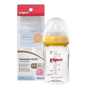 Bình sữa pigeon cổ rộng nhựa ppsu plus 160ml