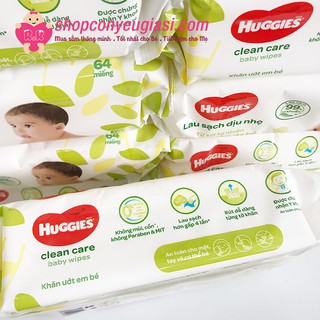 Khăn ướt HUGGIES 64 tờ combo 4 gói