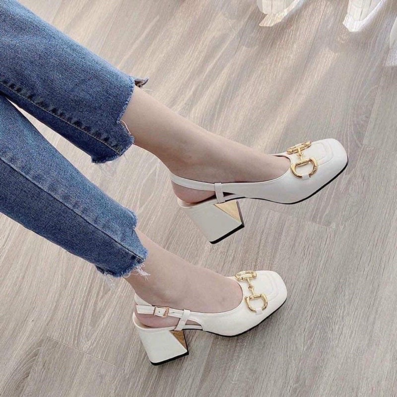 SANDAL KHUY CAO GÓT 7CM,3MÀU