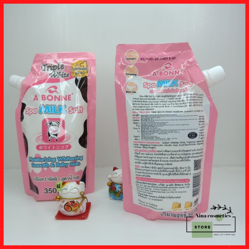 Muối Bò Tắm Trắng Body Abonne Thái Lan 350g