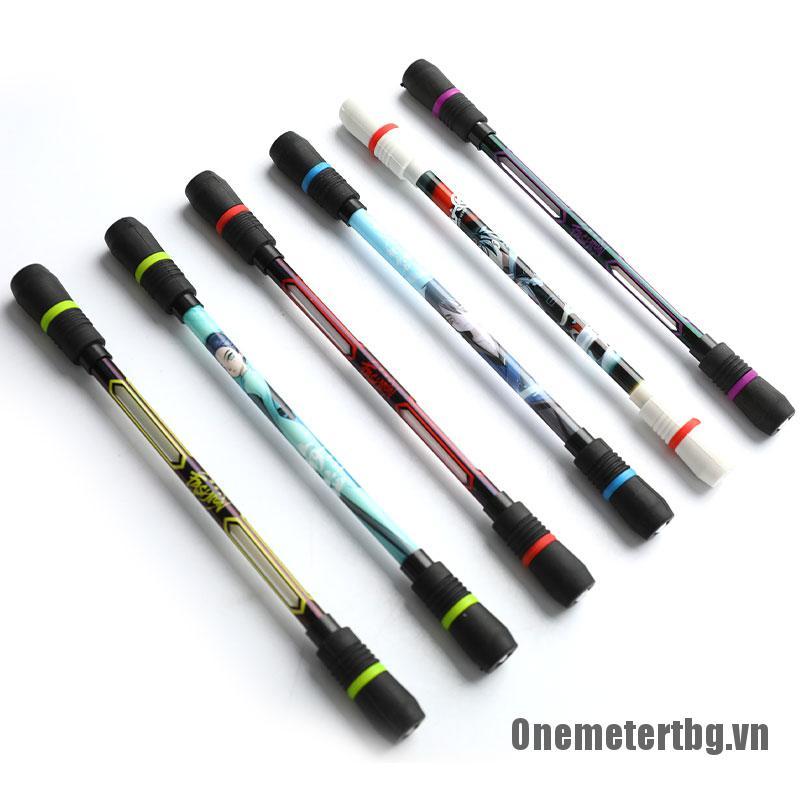 【Onemetertbg】Spinning Pen Rotating Gaming Gel Pens Release Pressure Comfortable  Penspinning