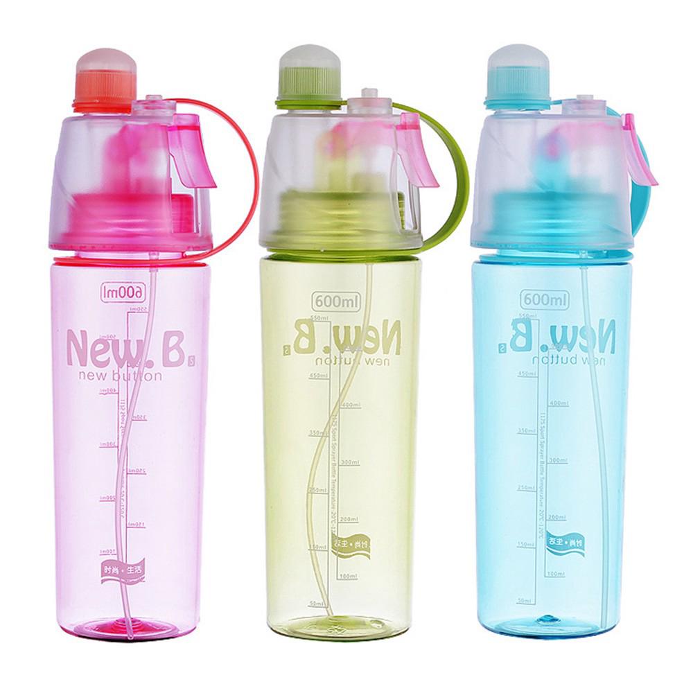 Bình đựng nước New.D 600mL- Bình nước thể thao có quai xách nhựa PP an toàn- Tâm An Sports