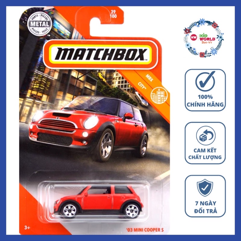 Xe mô hình Matchbox '03 Mini Cooper S GKL13.