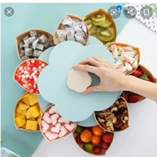 Khay đựng mứt 2 tầng