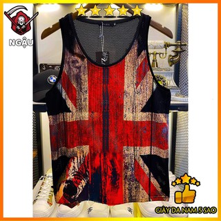 💥 Áo ba lỗ lưới, Áo Tank top Phong cách, cá tính - Cờ Anh