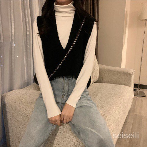 Áo dệt kim không tay thời trang mùa đông | BigBuy360 - bigbuy360.vn