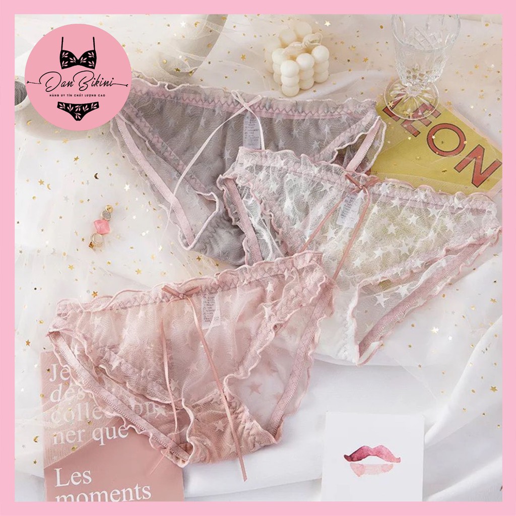 Quần Lót Ren Nữ sexy sao cao cấp xuyên thấu gợi cảm mềm mại kháng khuẩn mã H001