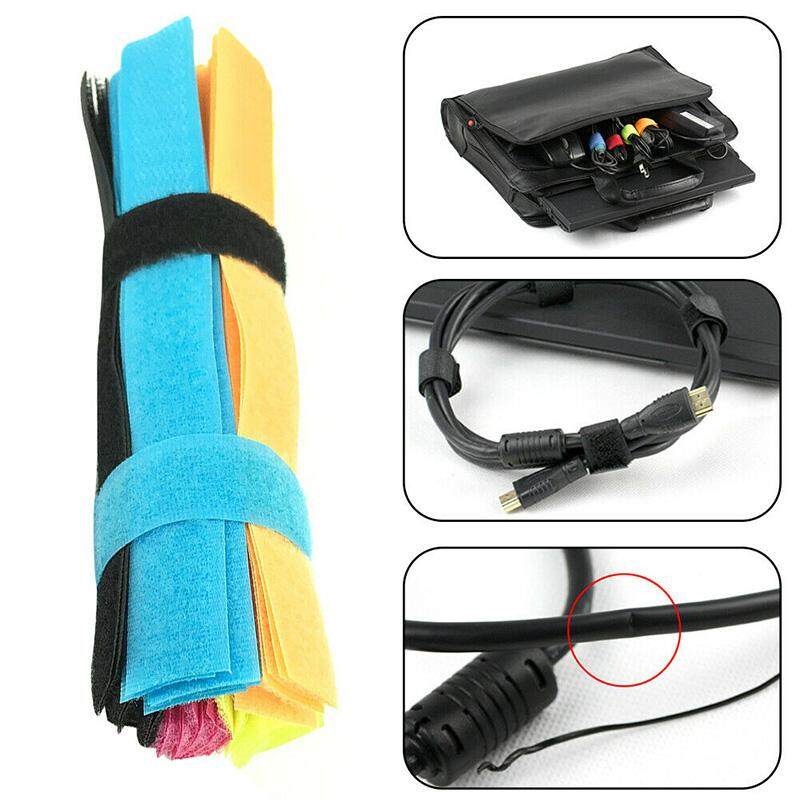 Bộ 50 Dây Nylon Dây Đai Dây Buộc Giữ Làm Gọn Dây Cáp Tiện Lợi
