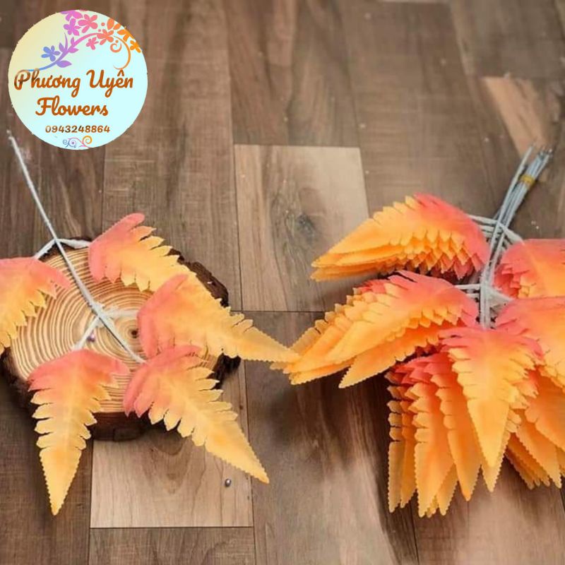 Sỉ 1 bó /10 Cành  Lá Dương Sỉ Trang Trí bình bát _ lá điểm trang trí
